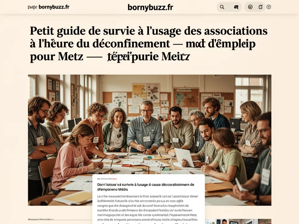 Petit guide de survie à l’usage des associations à l’heure du déconfinement : mode d’emploi pour Metz