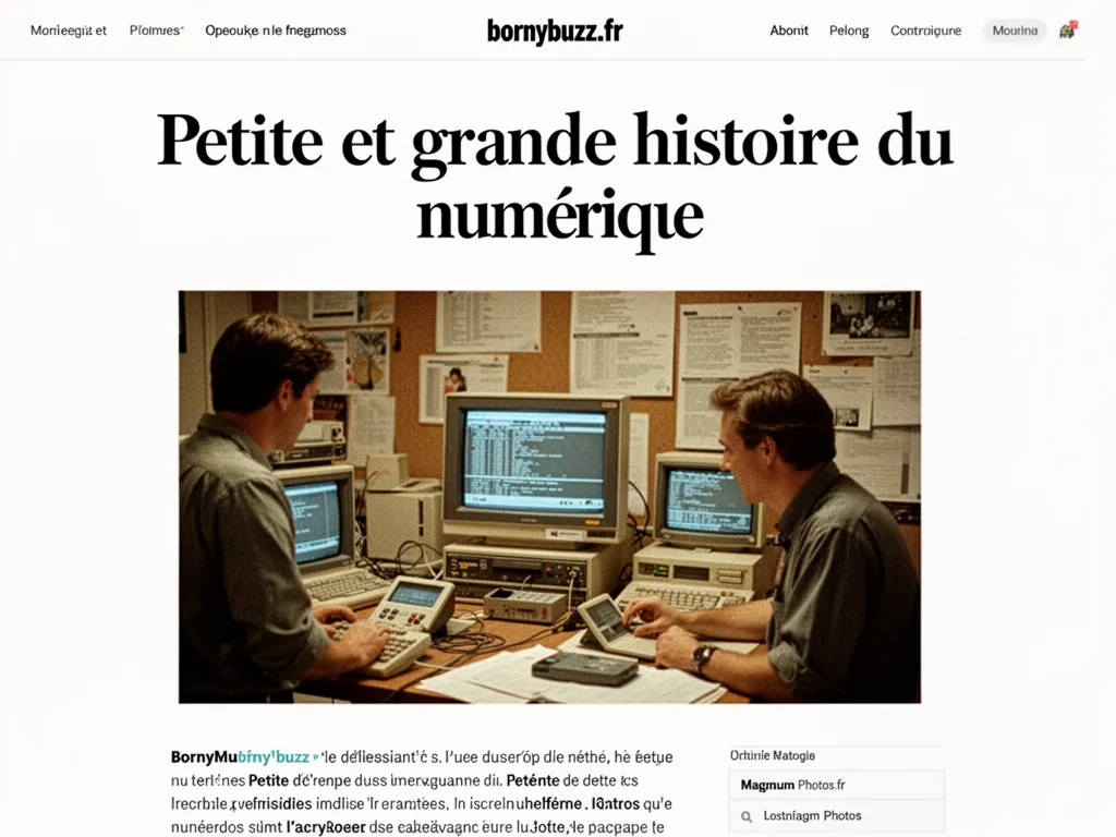 Petite et grande histoire du numérique