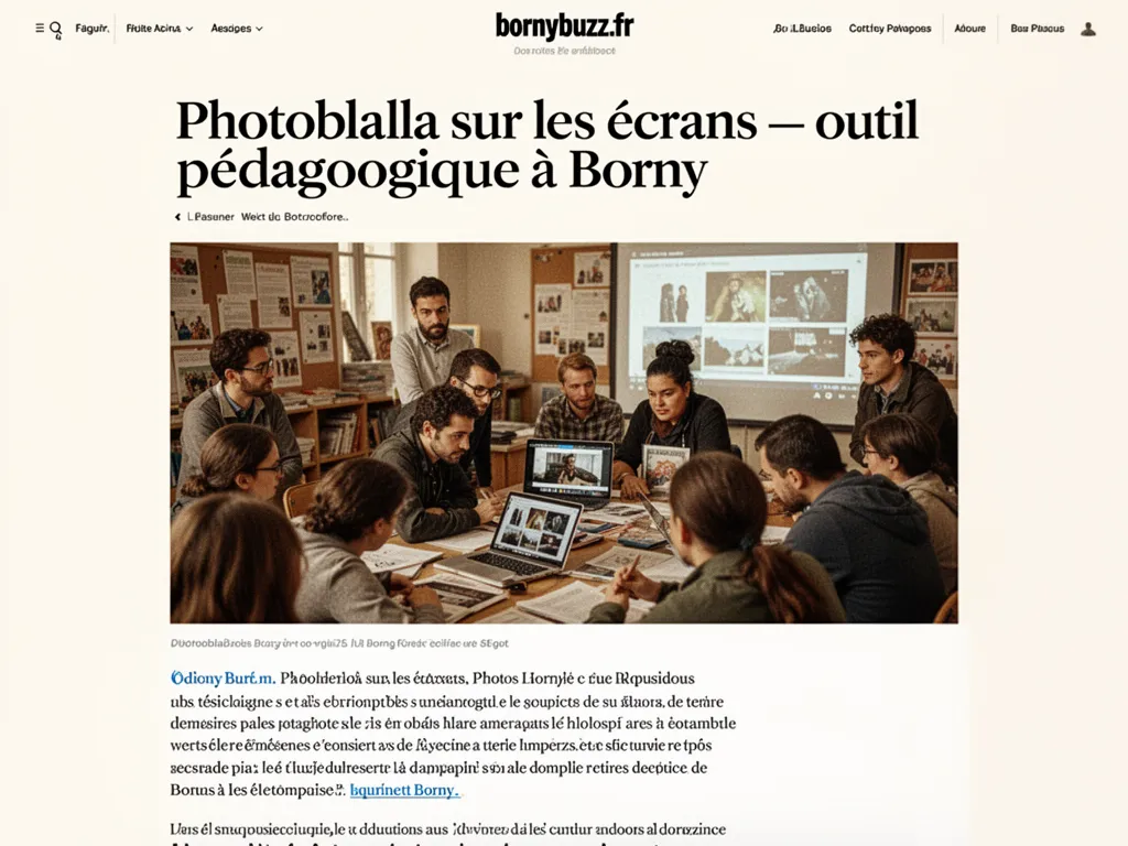 Photoblabla sur les écrans : outil pédagogique à Borny