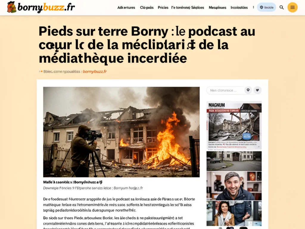 Pieds sur terre Borny : le podcast au cœur de la médiathèque incendiée