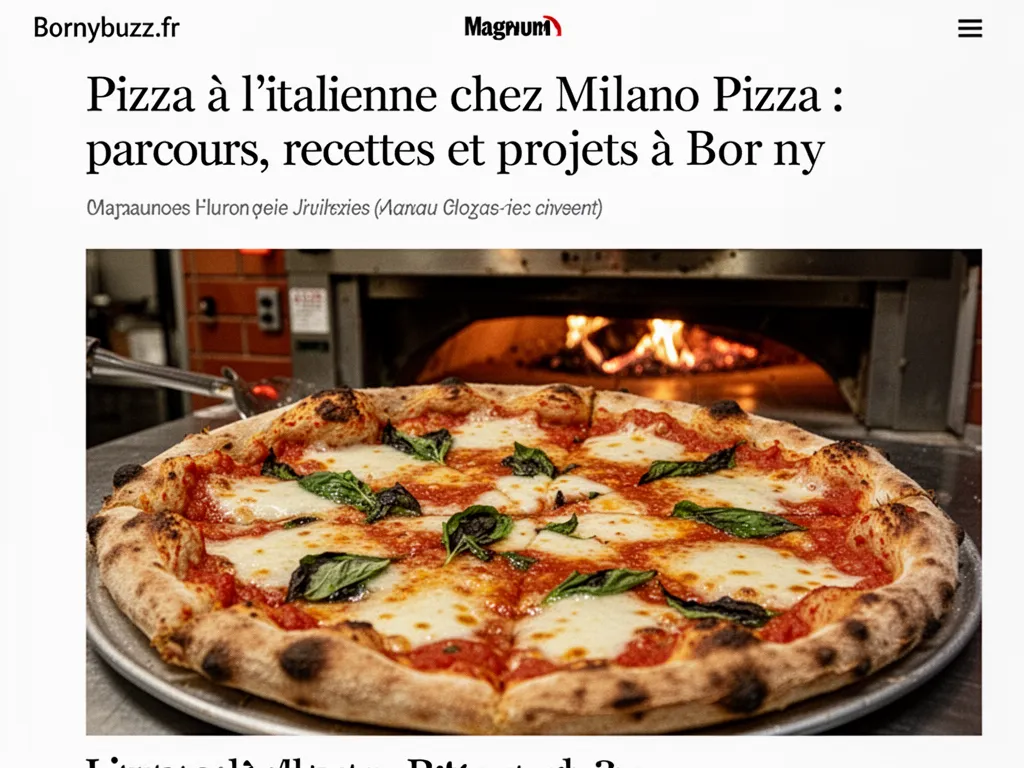 Pizza à l'italienne chez Milano Pizza : parcours, recettes et projets à Borny