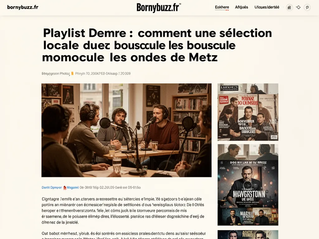 Playlist Demre : comment une sélection locale bouscule les ondes de Metz