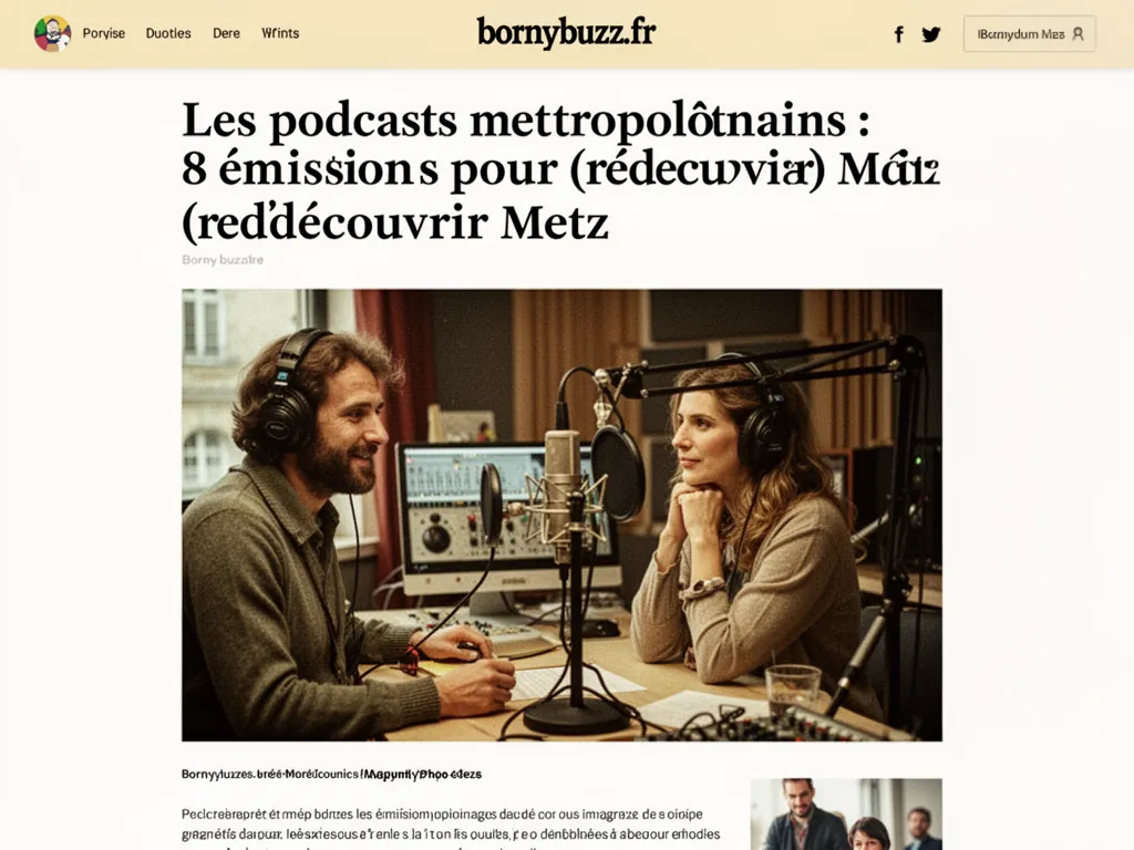 Les podcasts métropolitains : 8 émissions pour (re)découvrir Metz
