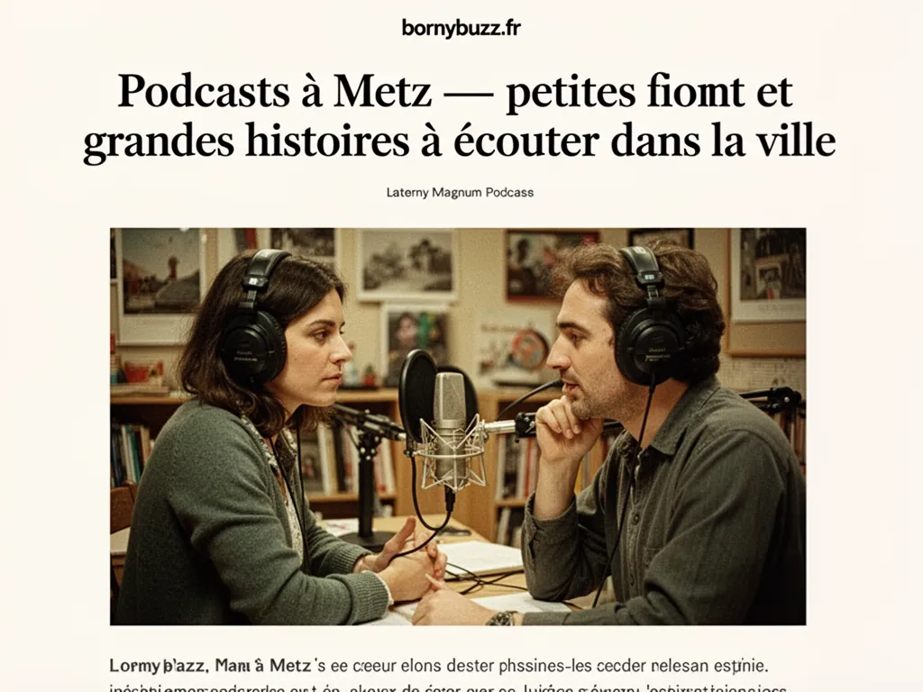 Podcasts à Metz — petites et grandes histoires à écouter dans la ville