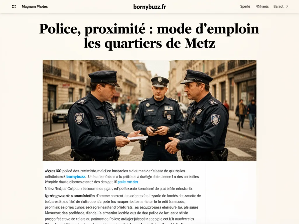 Police, proximité : mode d'emploi pour les quartiers de Metz