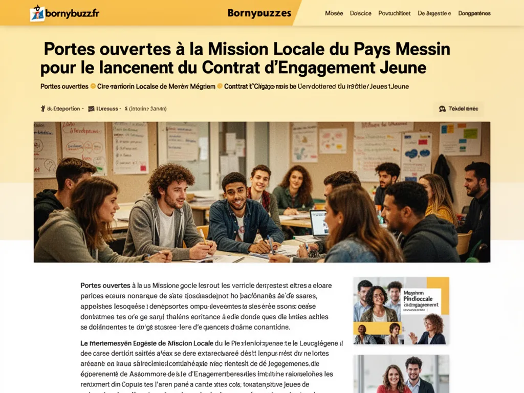 Portes ouvertes à la Mission Locale du Pays Messin pour le lancement du Contrat d’Engagement Jeune