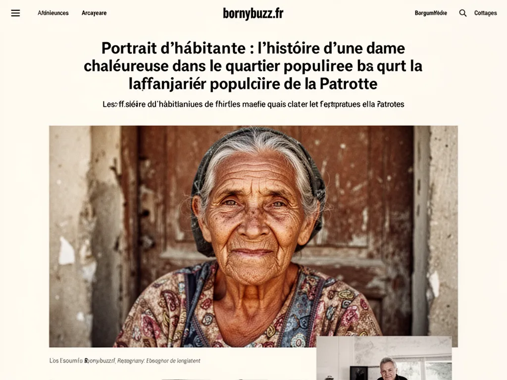 Portrait d’habitante : l’histoire d’une dame chaleureuse dans le quartier populaire de la Patrotte