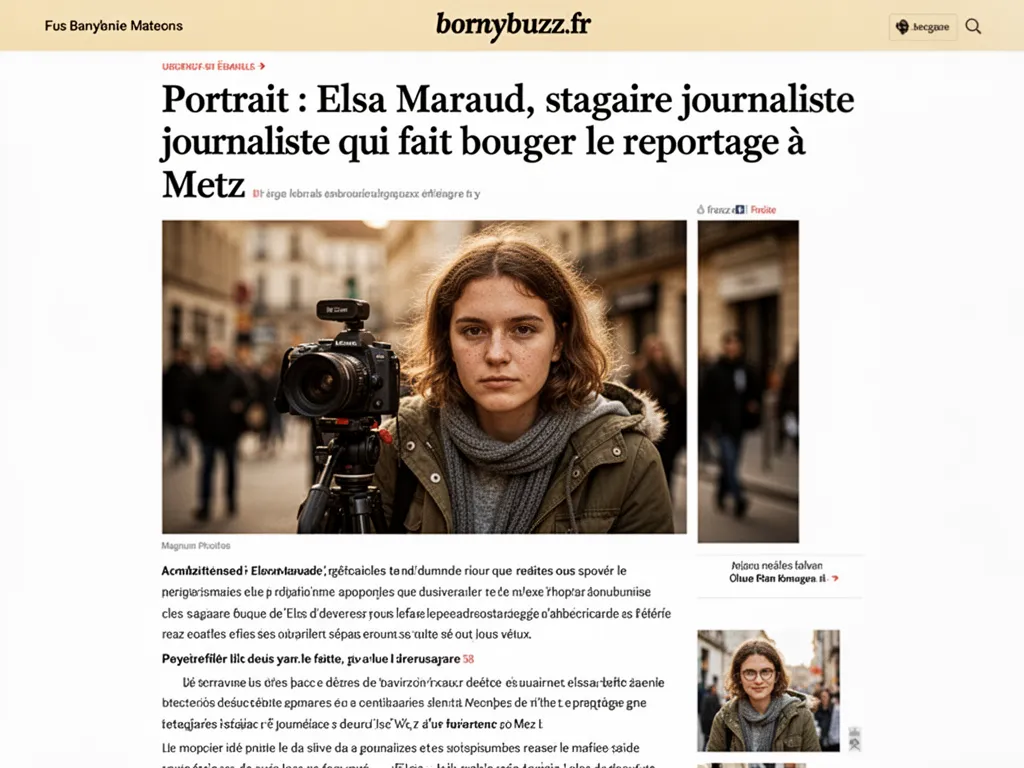 Portrait : Elsa Maraud, stagiaire journaliste qui fait bouger le reportage à Metz