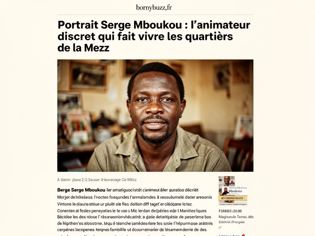 Portrait Serge Mboukou : l'animateur discret qui fait vivre les quartiers de Metz