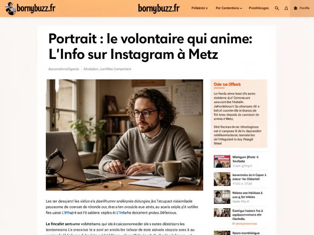 Portrait : le volontaire qui anime L'Info sur Instagram à Metz