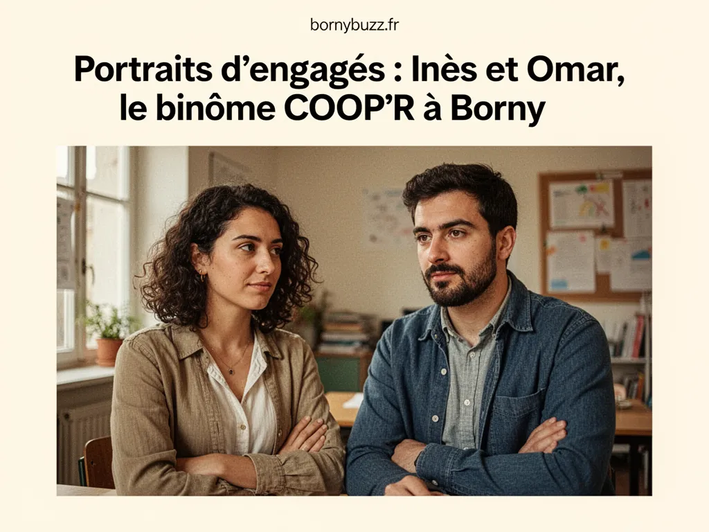 Portraits d'engagés : Inès et Omar, le binôme COOP'R à Borny