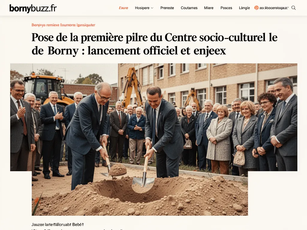 Pose de la première pierre du Centre socio‑culturel de Borny : lancement officiel et enjeux