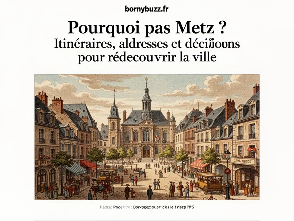 Pourquoi pas Metz ? Itinéraires, adresses et décisions pour redécouvrir la ville