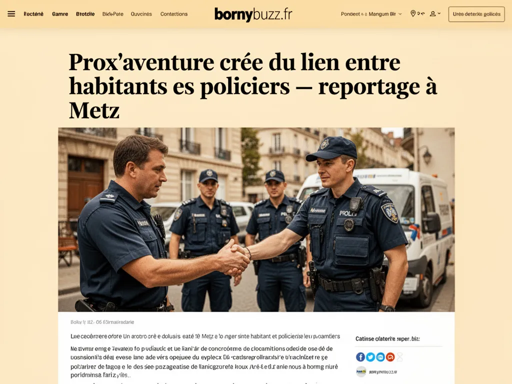 Prox’aventure crée du lien entre habitants et policiers : reportage à Metz