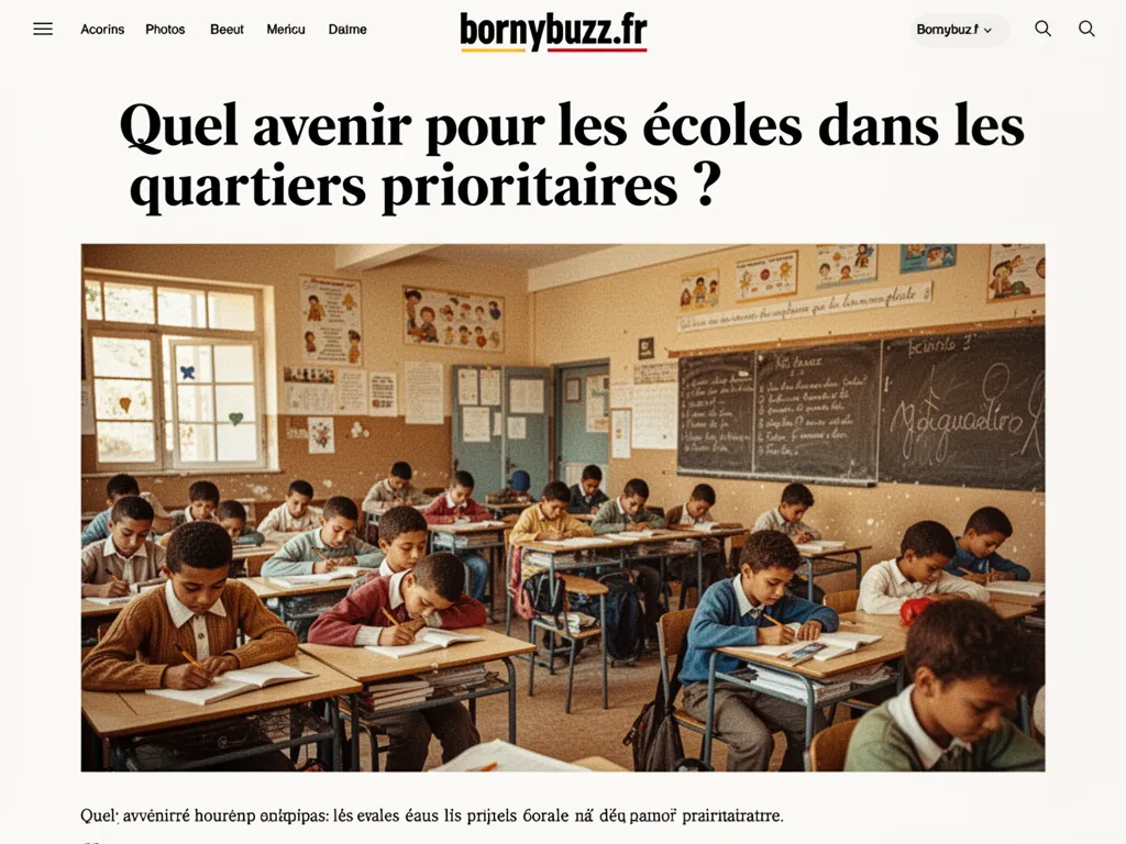 Quel avenir pour les écoles dans les quartiers prioritaires ?