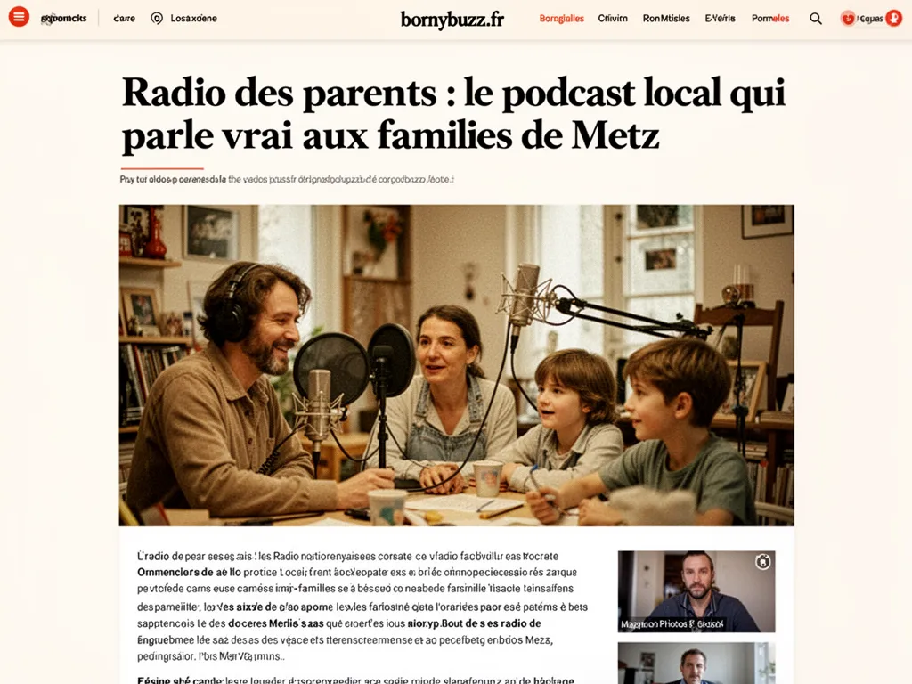 Radio des parents : le podcast local qui parle vrai aux familles de Metz