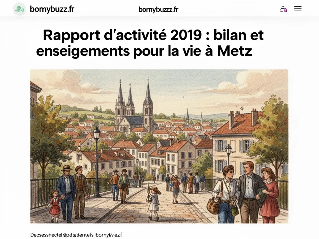 Rapport d'activité 2019 : bilan et enseignements pour la vie à Metz