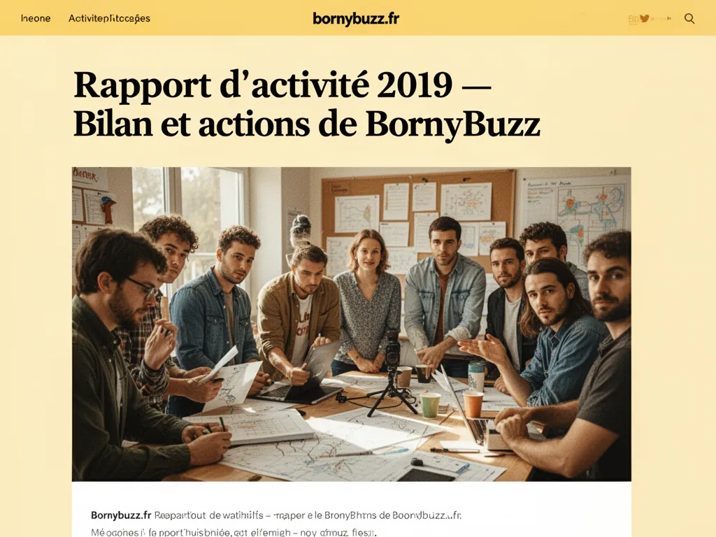 Rapport d'activité 2019 : Bilan et actions de BornyBuzz