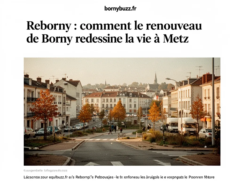 Reborny : comment le renouveau de Borny redessine la vie à Metz