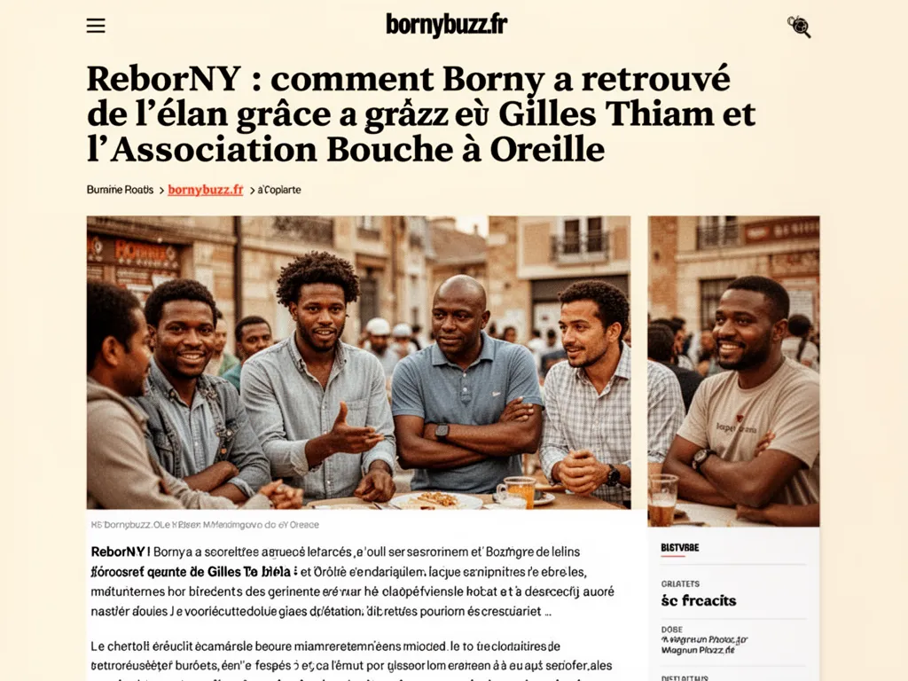 ReborNY : comment Borny a retrouvé de l'élan grâce à Gilles Thiam et l'Association Bouche à Oreille