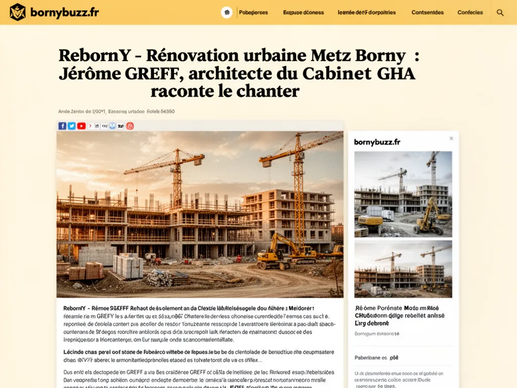 RebornY - Rénovation urbaine Metz Borny : Jérôme GREFF, architecte du Cabinet GHA raconte le chantier