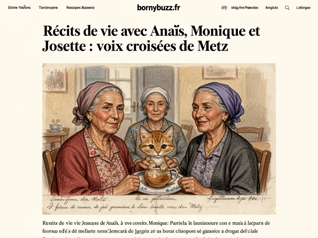 Récits de vie avec Anaïs, Monique et Josette : voix croisées de Metz