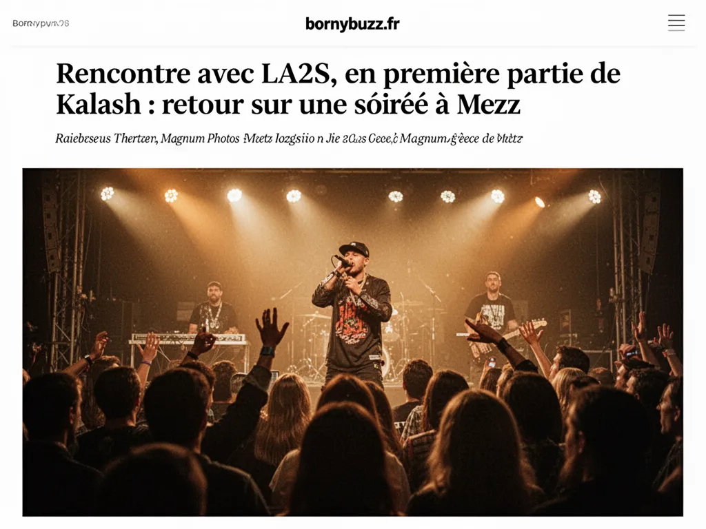 Rencontre avec LA2S, en première partie de Kalash : retour sur une soirée à Metz