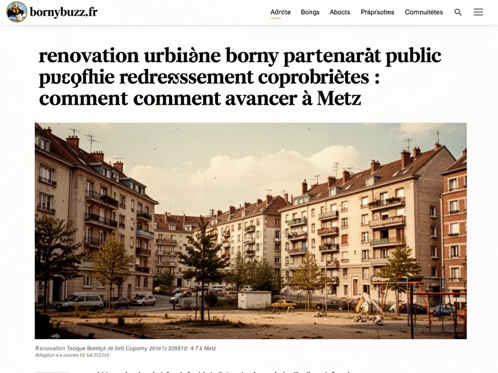 renovation urbaine borny partenariat public redressement coproprietes : comment avancer à Metz