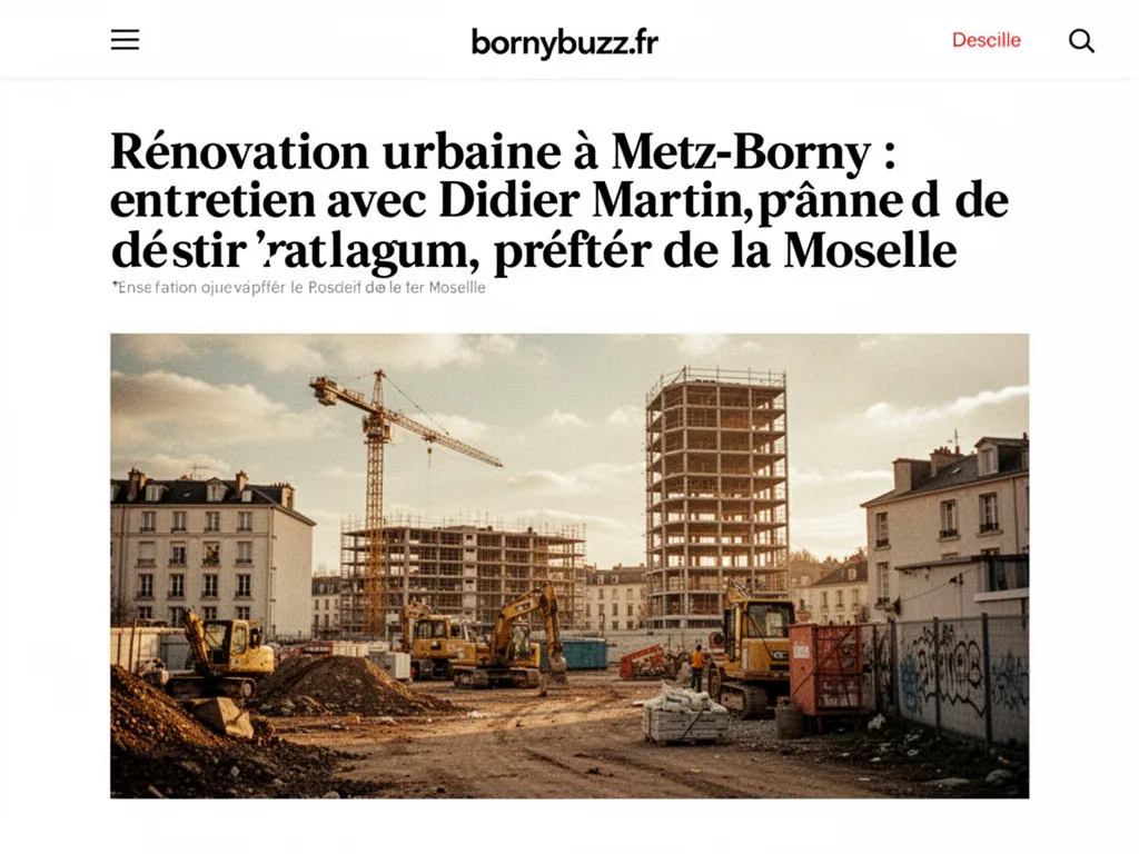 Rénovation urbaine à Metz-Borny : entretien avec Didier Martin, préfet de la Moselle