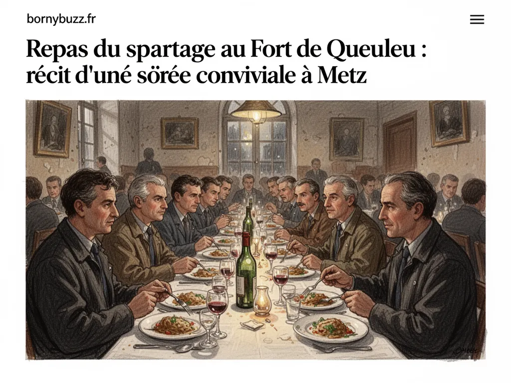 Repas du partage au Fort de Queuleu : récit d’une soirée conviviale à Metz