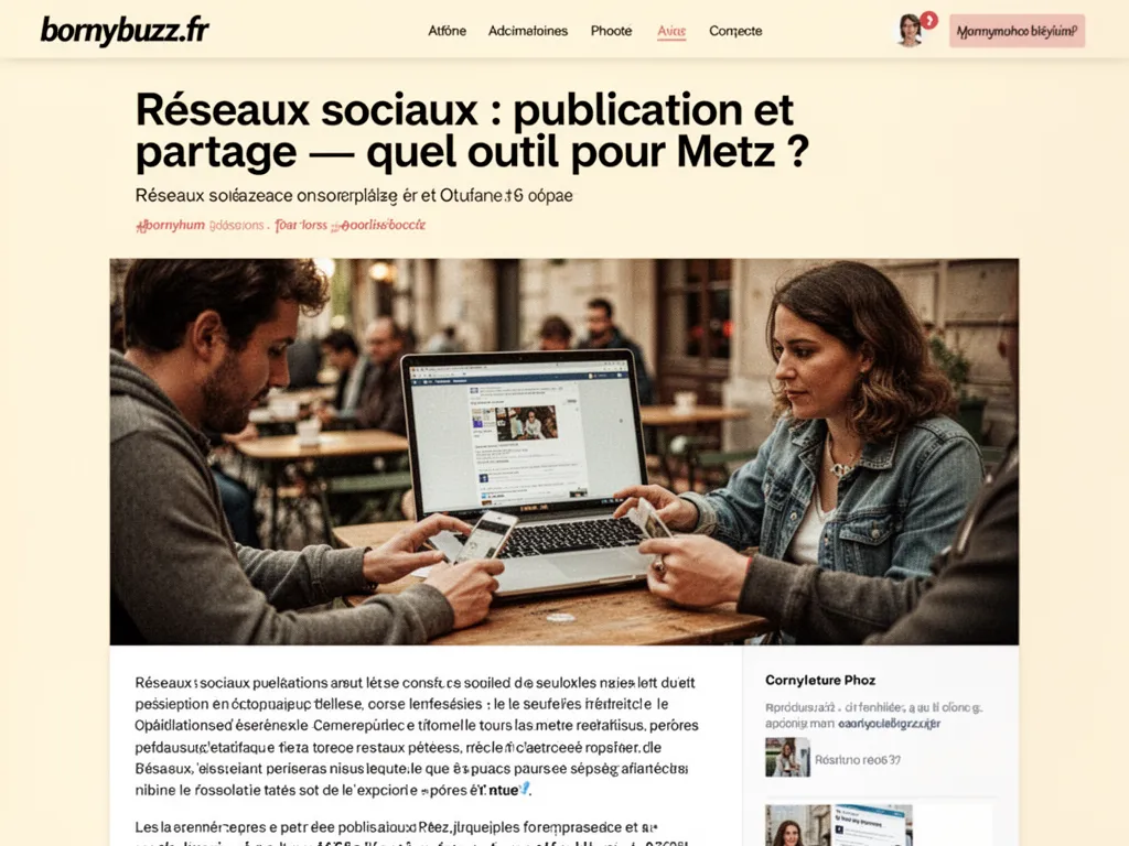 Réseaux sociaux : publication et partage : quel outil pour Metz ?