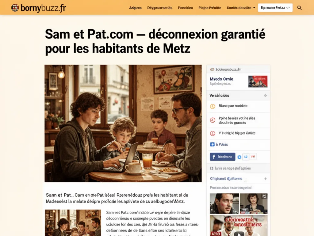 Sam et Pat.com : déconnexion garantie pour les habitants de Metz