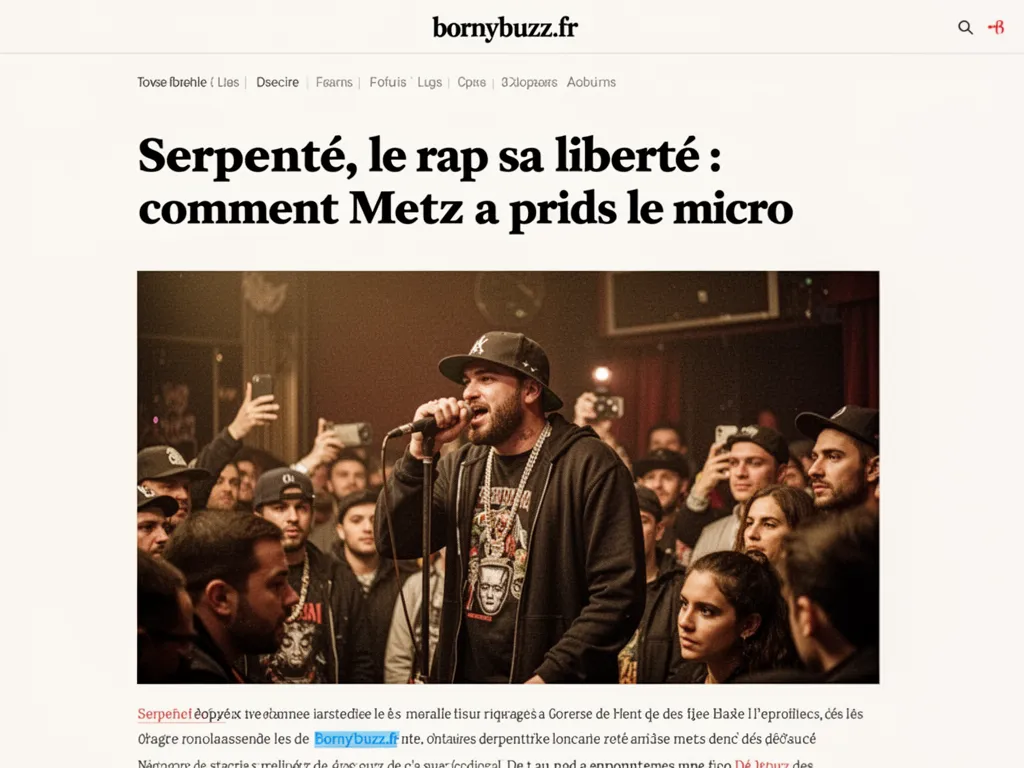 Serpenté, le rap sa liberté : comment Metz a pris le micro