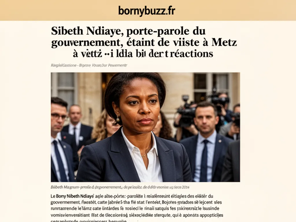 Sibeth Ndiaye, porte-parole du gouvernement, était de visite à Metz : bilan et réactions