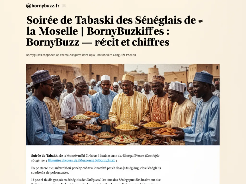 Soirée de Tabaski des Sénégalais de la Moselle | BornyBuzz : récit et chiffres