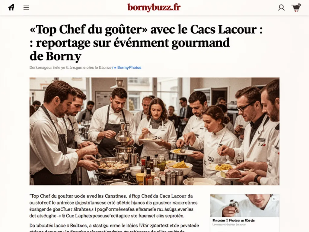 «Top Chef du goûter» avec le Cacs Lacour : reportage sur l'événement gourmand de Borny