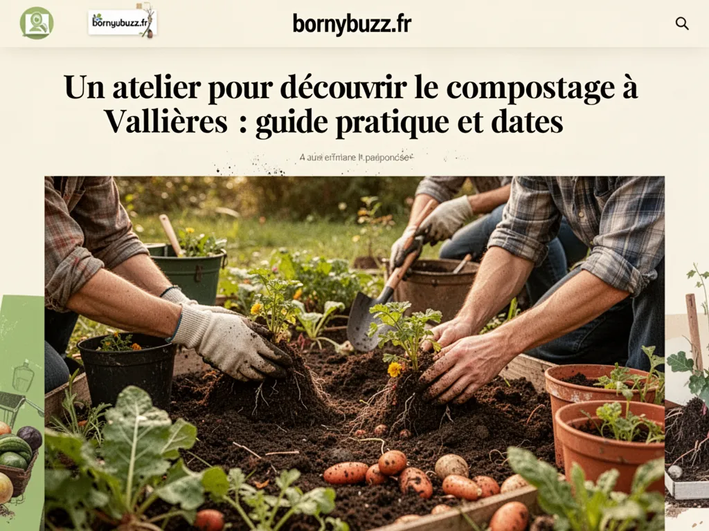 Un atelier pour découvrir le compostage à Vallières : guide pratique et dates
