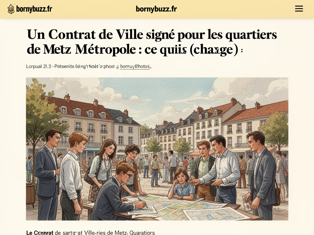 Un Contrat de Ville signé pour les quartiers de Metz Métropole : ce qui change