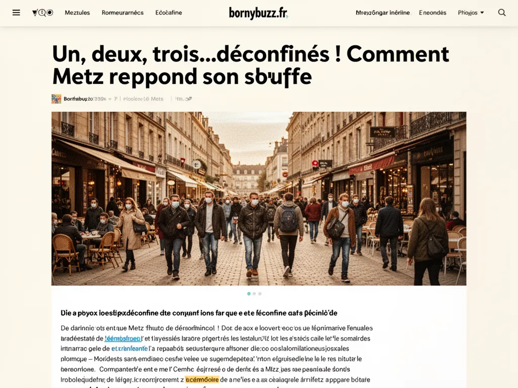 Un, deux, trois...déconfinés ! Comment Metz reprend son souffle