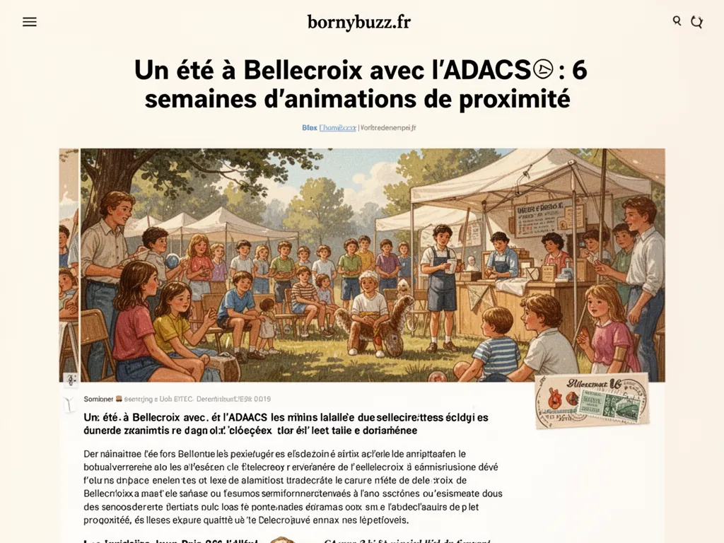 Un été à Bellecroix avec l'ADACS : 6 semaines d'animations de proximité