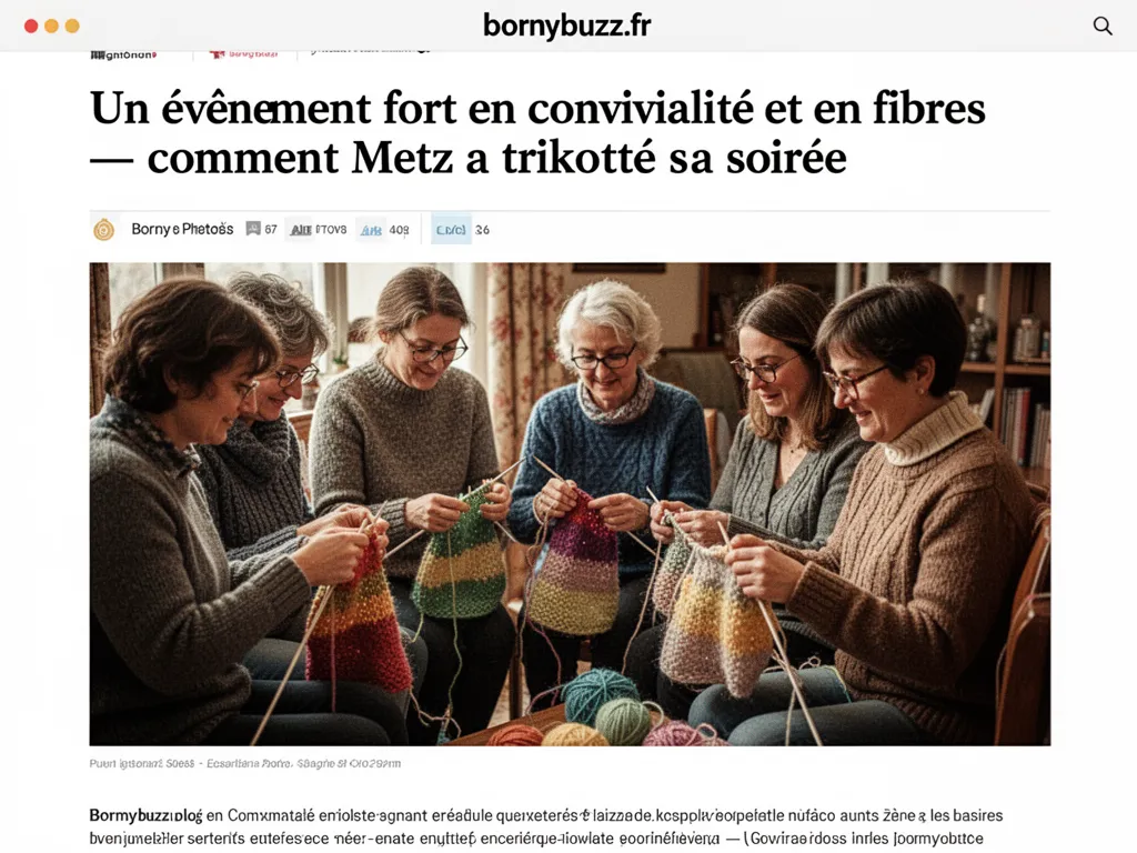 Un événement fort en convivialité et en fibres — comment Metz a tricoté sa soirée