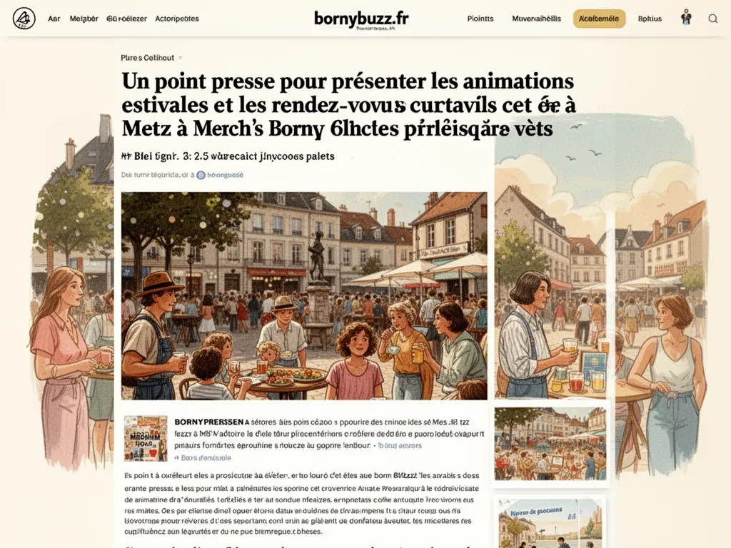 Un point presse pour présenter les animations estivales et les rendez-vous culturels prévus cet été à Metz