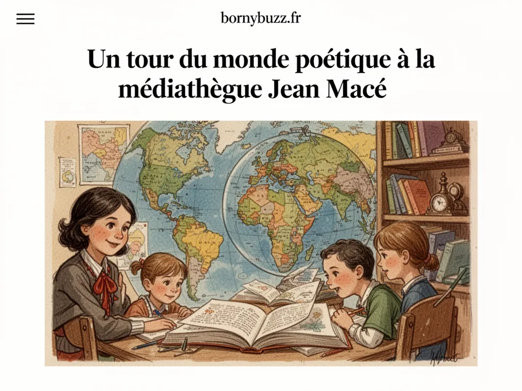 Un tour du monde poétique à la médiathèque Jean Macé