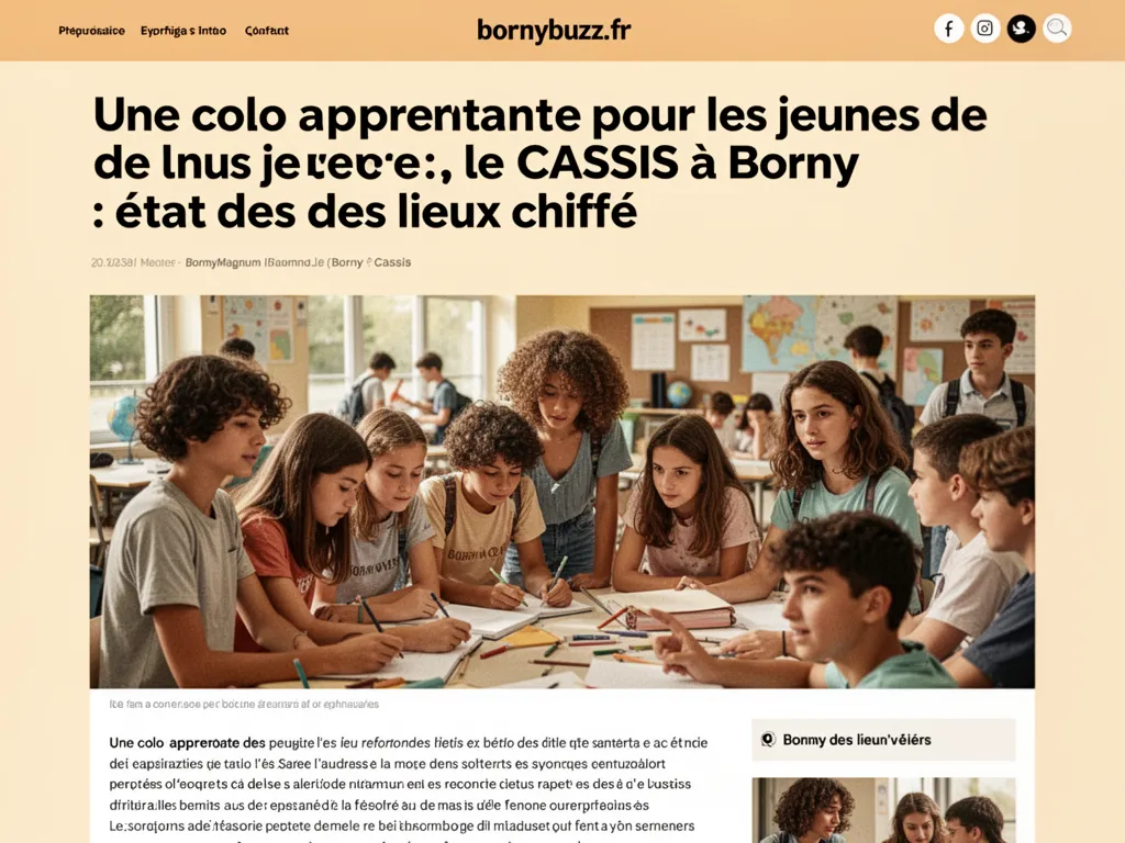 Une colo apprenante pour les jeunes de CASSIS à Borny : état des lieux chiffré