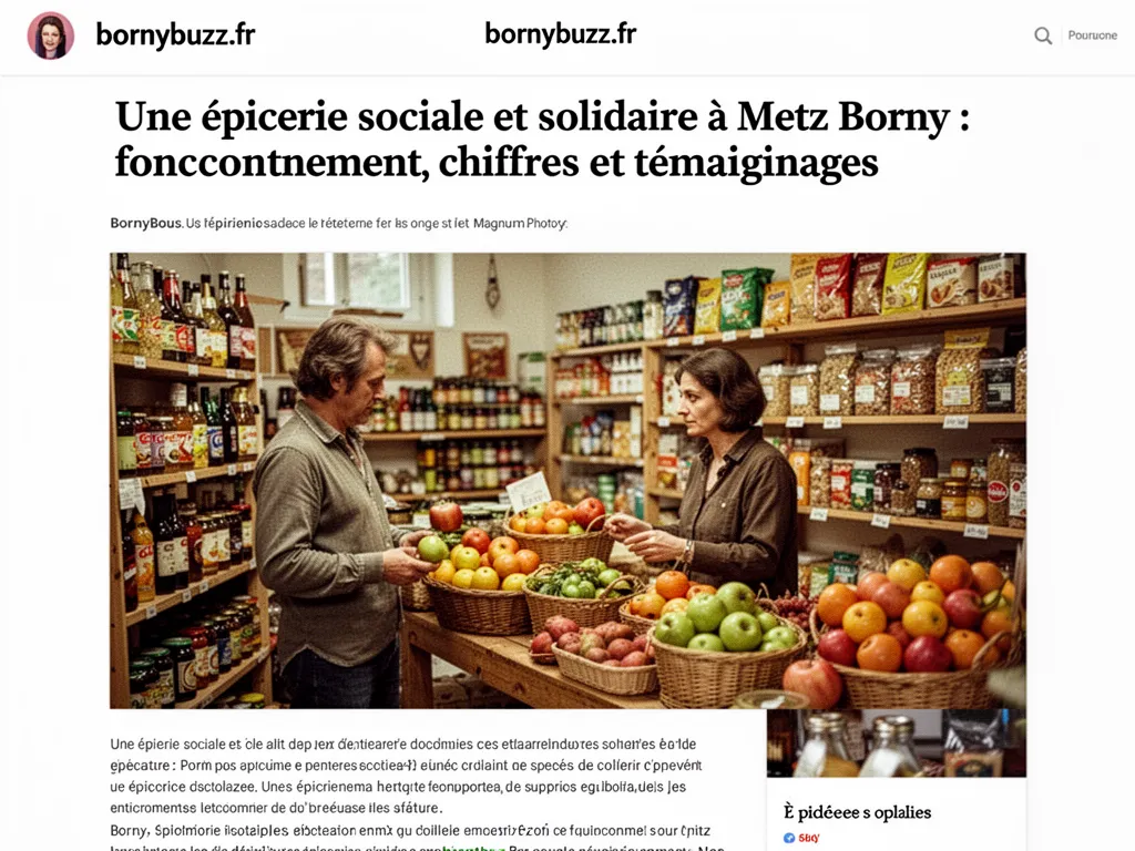 Une épicerie sociale et solidaire à Metz Borny : fonctionnement, chiffres et témoignages