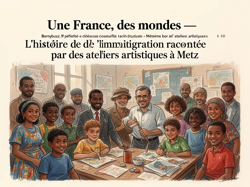 Une France, des mondes : L’histoire de l’immigration racontée par des ateliers artistiques à Metz