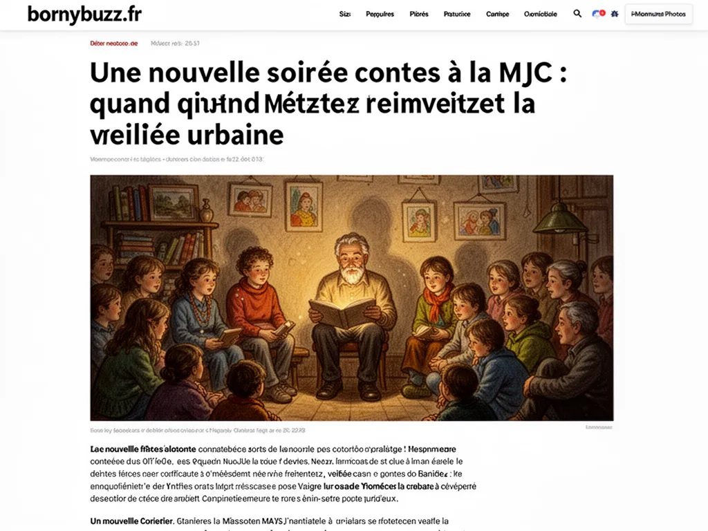 Une nouvelle soirée contes à la MJC : quand Metz réinvente la veillée urbaine