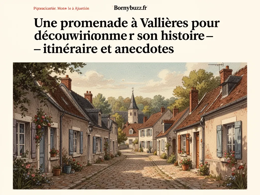 Une promenade à Vallières pour découvrir son histoire : itinéraire et anecdotes