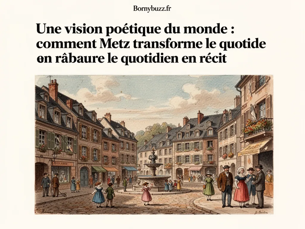 Une vision poétique du monde : comment Metz transforme le quotidien en récit