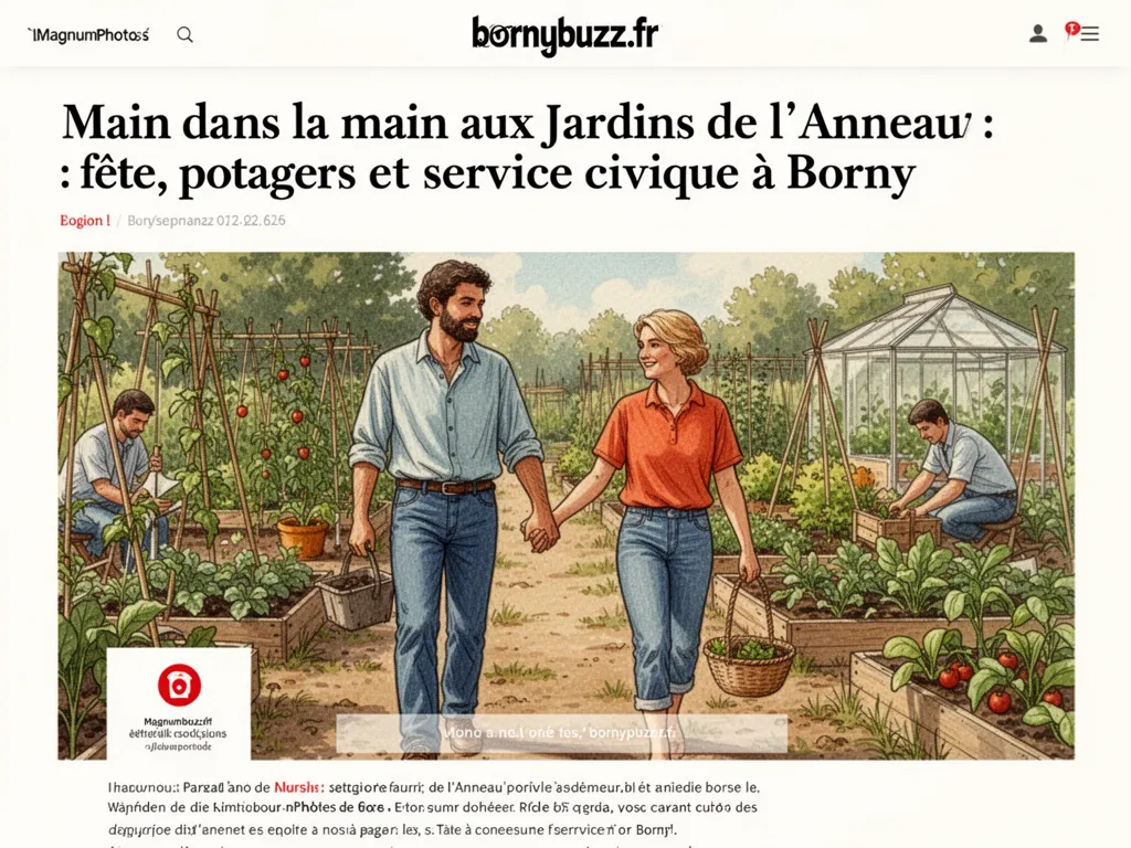 Main dans la main aux jardins de l’Anneau : fête, potagers et service civique à Borny